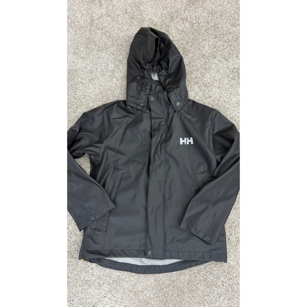 Helly Hansen Juniors Moss Waterproof Windproof Hooded Rain Jacket Youth 128/8